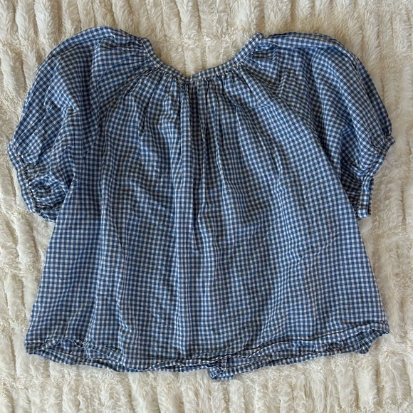 Doen June Top in Blue Gingham - Picture 8 of 8